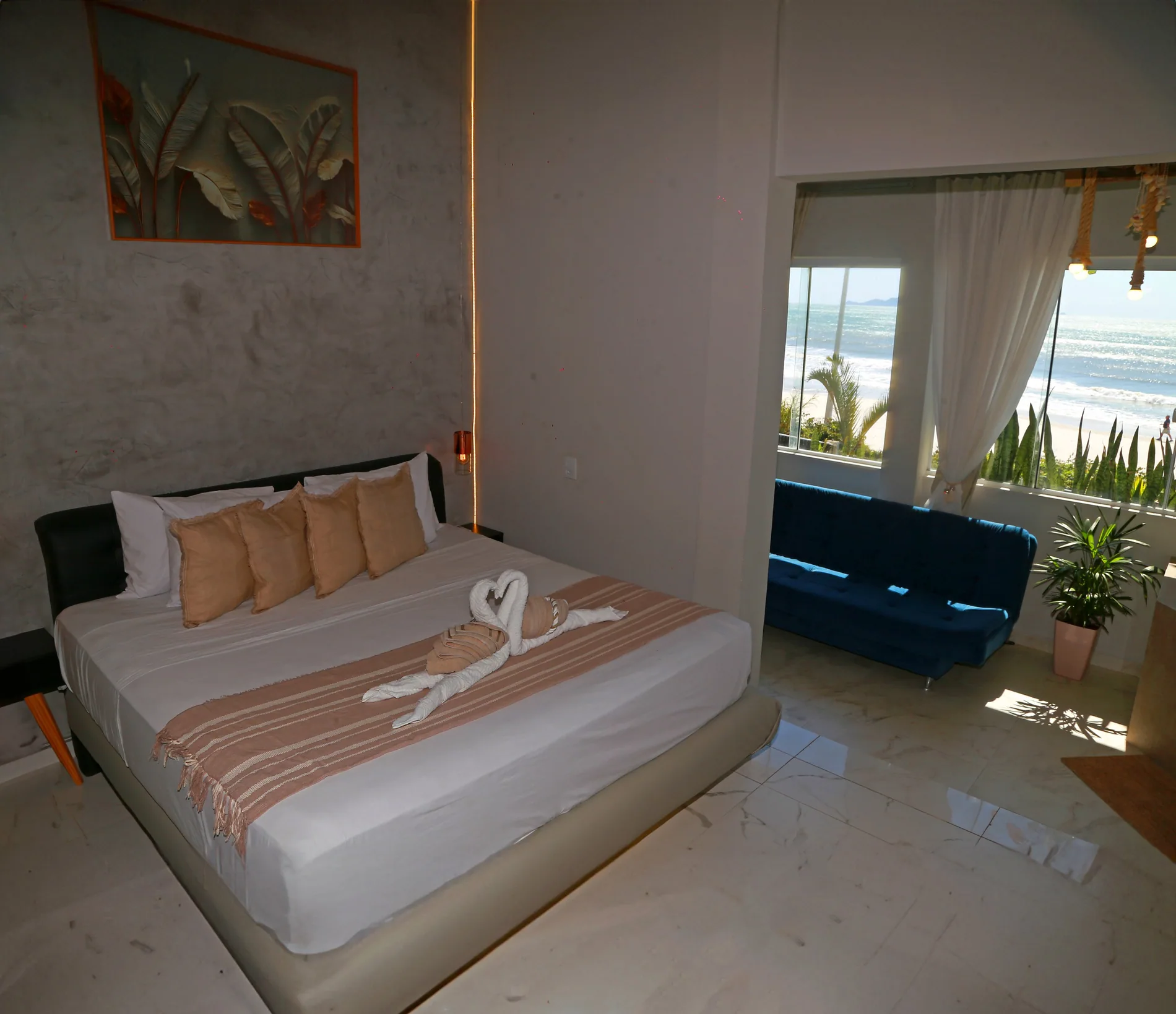Suíte com vista para o mar no Parador